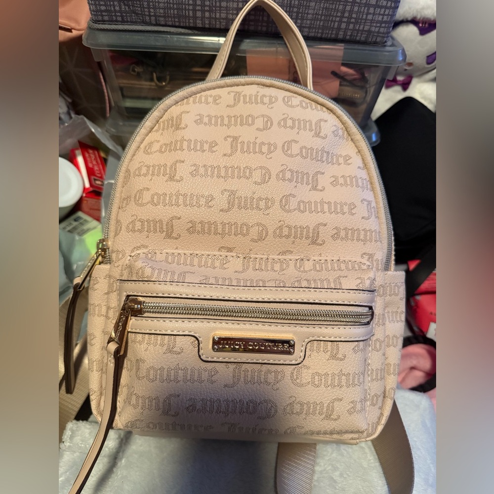 Juicy Couture Tan Textured Mini Backpack